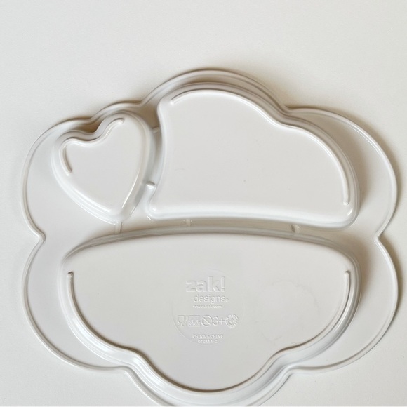 Rare Disney FROZEN Northern Lights Aglow Divided Child's Plate Zak! Designs - Picture 2 of 4